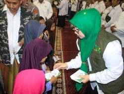 Diiringi Shalawat Seribu Rebana, 102 Anak Yatim Terima Santunan pada Harlah ke 102 NU