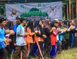 Ratusan Peserta Jamsena LPBI PCNU Jombang Lakukan Deklarasi Santri Tanggap Bencana