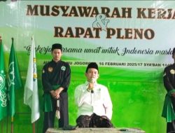 KH. Rohmatul Akbar Hadiri Pembukaan Musyawarah Kerja MWC NU Jogoroto