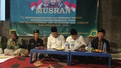 Musyran NU Karangwinongan Mojoagung Hasilkan Kepengurusan Baru