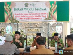 MWC NU Bandar Kedungmulyo Terima Wakaf 20 Bidang Tanah yang Diserahkan untuk Kepentingan Umat