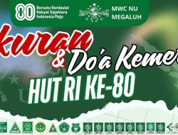 MWC NU Megaluh Sukses Gelar Tasyakuran dan Doa Kemerdekaan HUT ke-80 RI