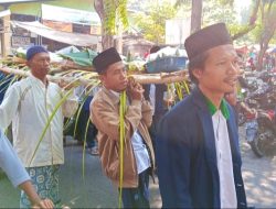 Kirab Tumpeng Meriahkan Rangkaian Lailatul Ijtima’ PRNU Kepanjen di Kebon Rojo Jombang