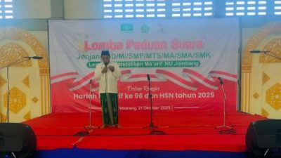 LP Ma’arif NU Jombang Gelar Lomba Paduan Suara Meriahkan Harlah dan HSN 2025 di Tebuireng