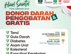 Semarakkan HSN 2025, Lembaga Kesehatan PCNU Jombang Gelar Posko Kesehatan Gratis dan Donor Darah