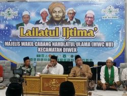 Hidupkan Kembali Ajaran KH Hasyim Asy’ari, MWCNU Diwek Gelar Lailatul Ijtima’