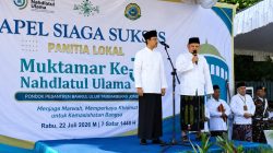 Gus Ipul Pimpin Apel Kesiapan Muktamar ke-35 NU, 2.000 Panitia Siap Bertugas