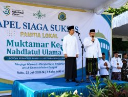Gus Ipul Pimpin Apel Kesiapan Muktamar ke-35 NU, 2.000 Panitia Siap Bertugas
